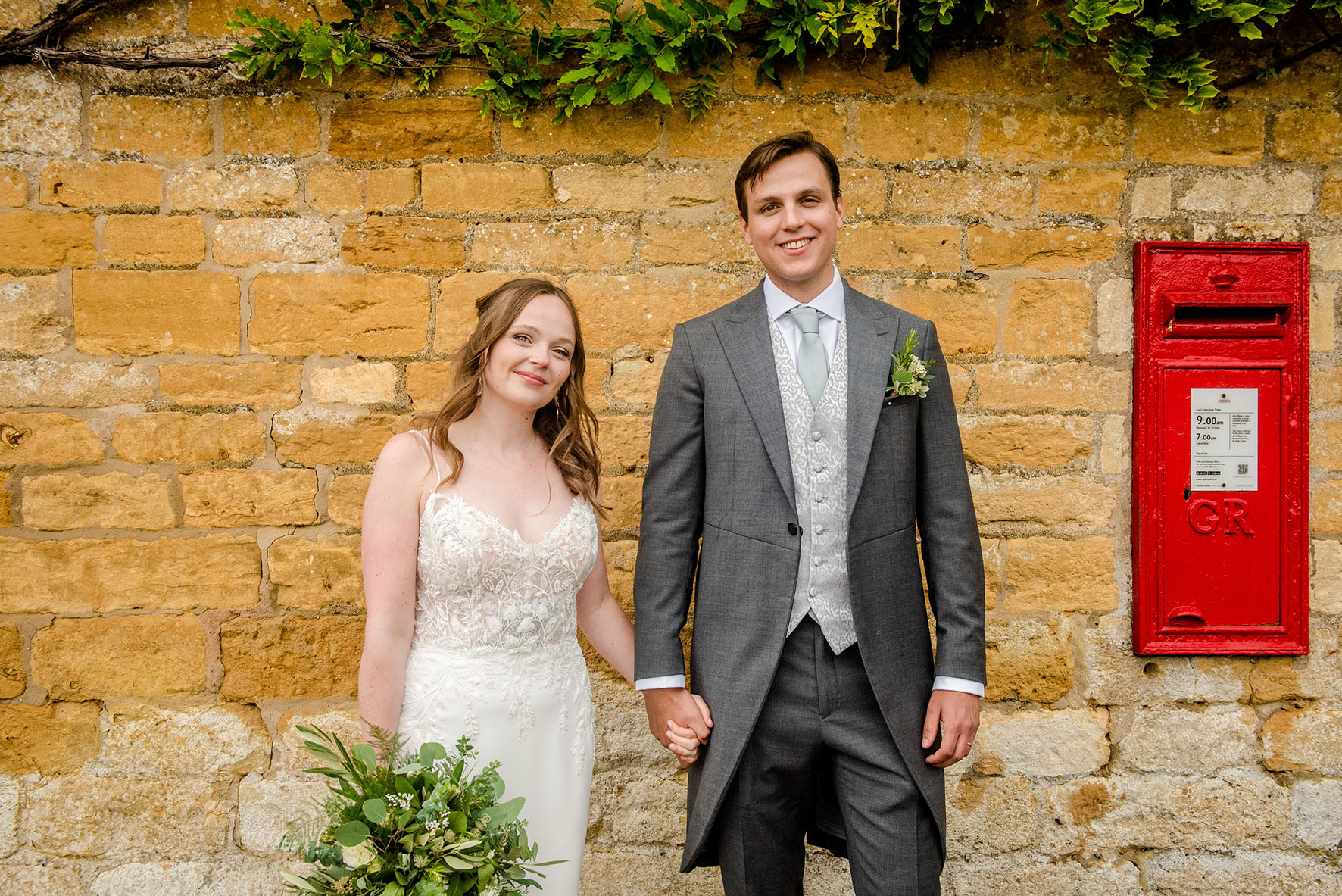 Snowshill Wedding Photography Red Post Box Snowshill Wedding Photography Red Post Box