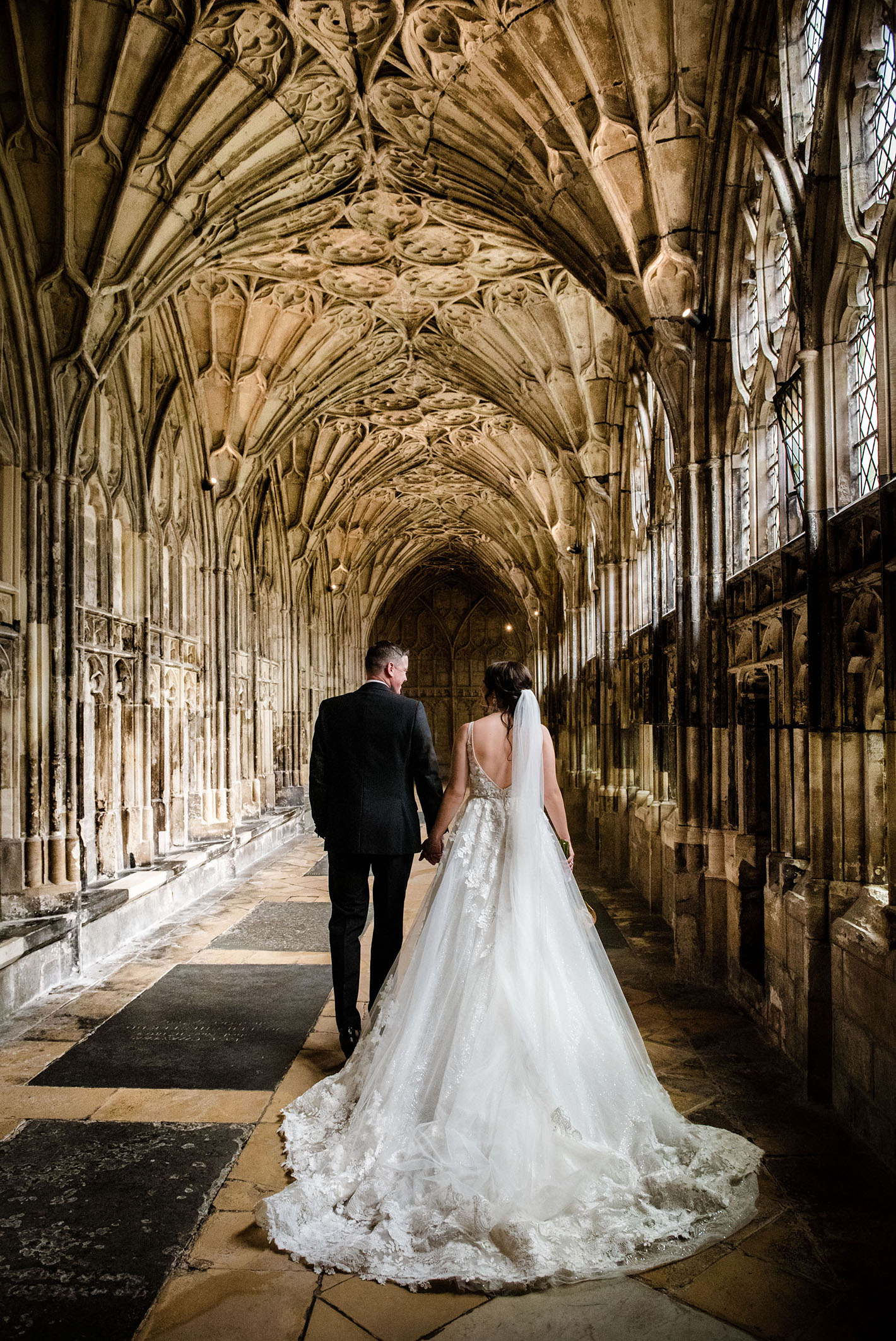 Gloucester Cathedral Cloisters Wedding Photography