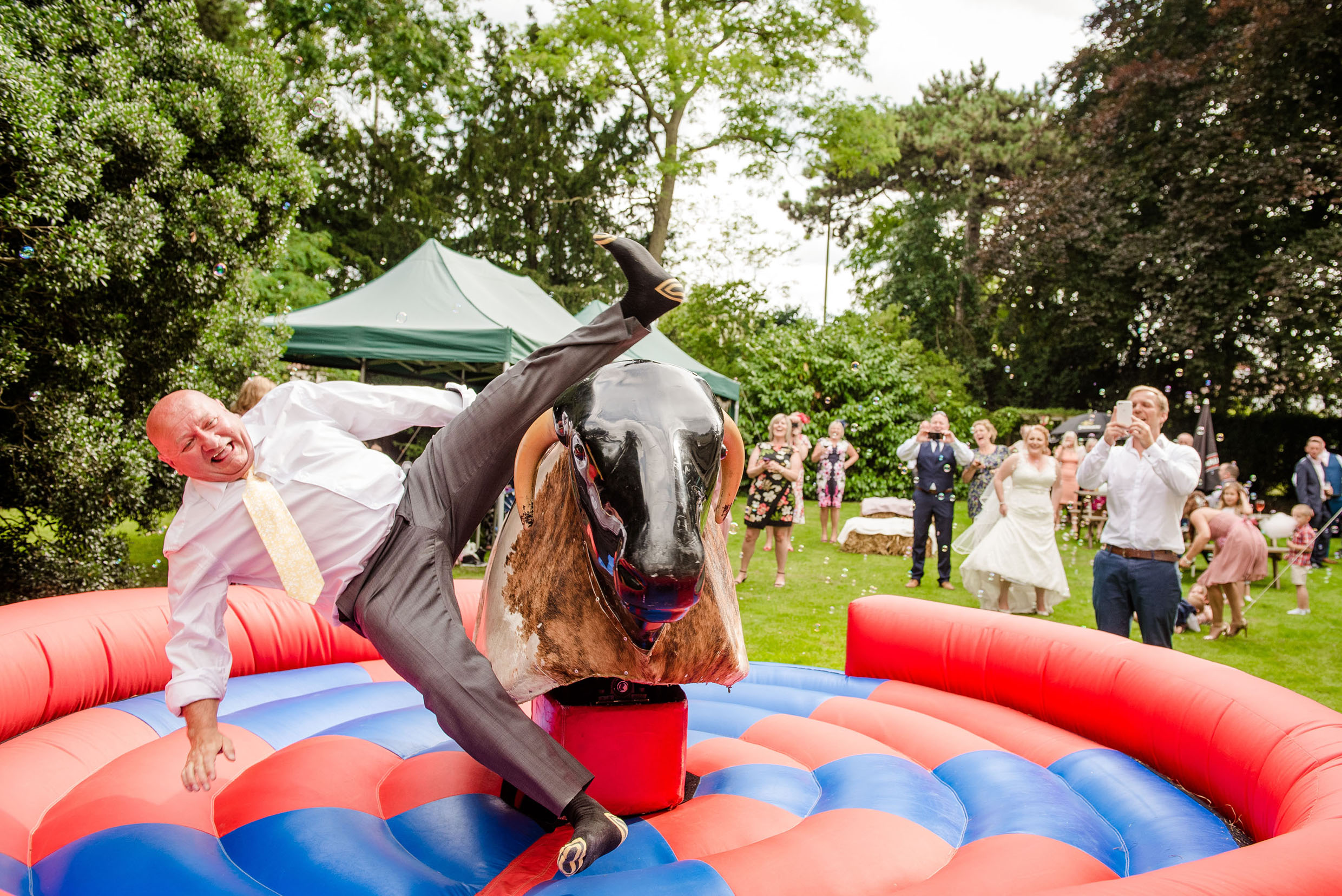 Wedding-Photography-Fun-Mechanical-Bull-Gloucester-Farmers-Club-098 Gloucester Farmers Club Mechanical Bull Wedding Photography