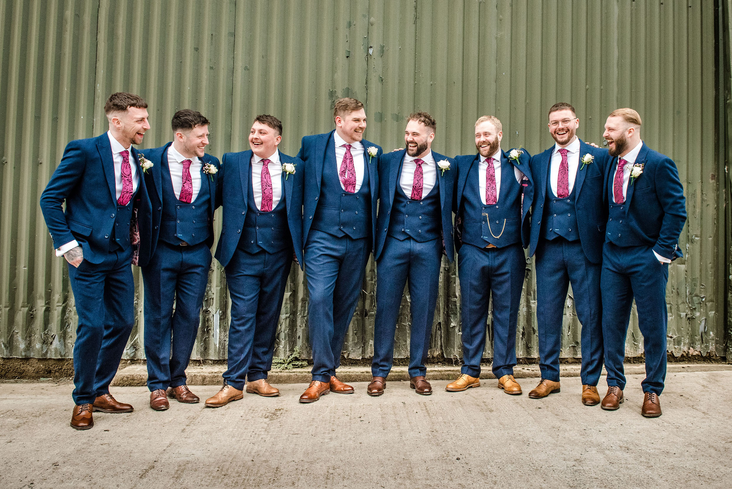 Wedding-Photography-Over-Barn-Groomsmen-101 Over Farm Gloucester Wedding Photography